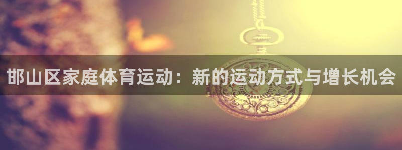 3377体育com：邯山区家庭体育运动：新的运动方式与增长机会