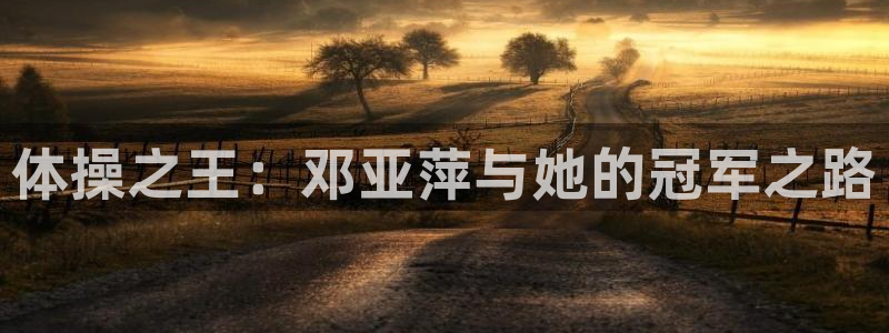 3377体育网页登录入口：体操之王：邓亚萍与她的冠军之路